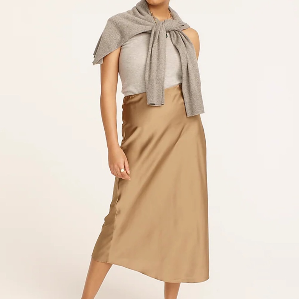 NWT J. Crew Gwyneth slip skirt